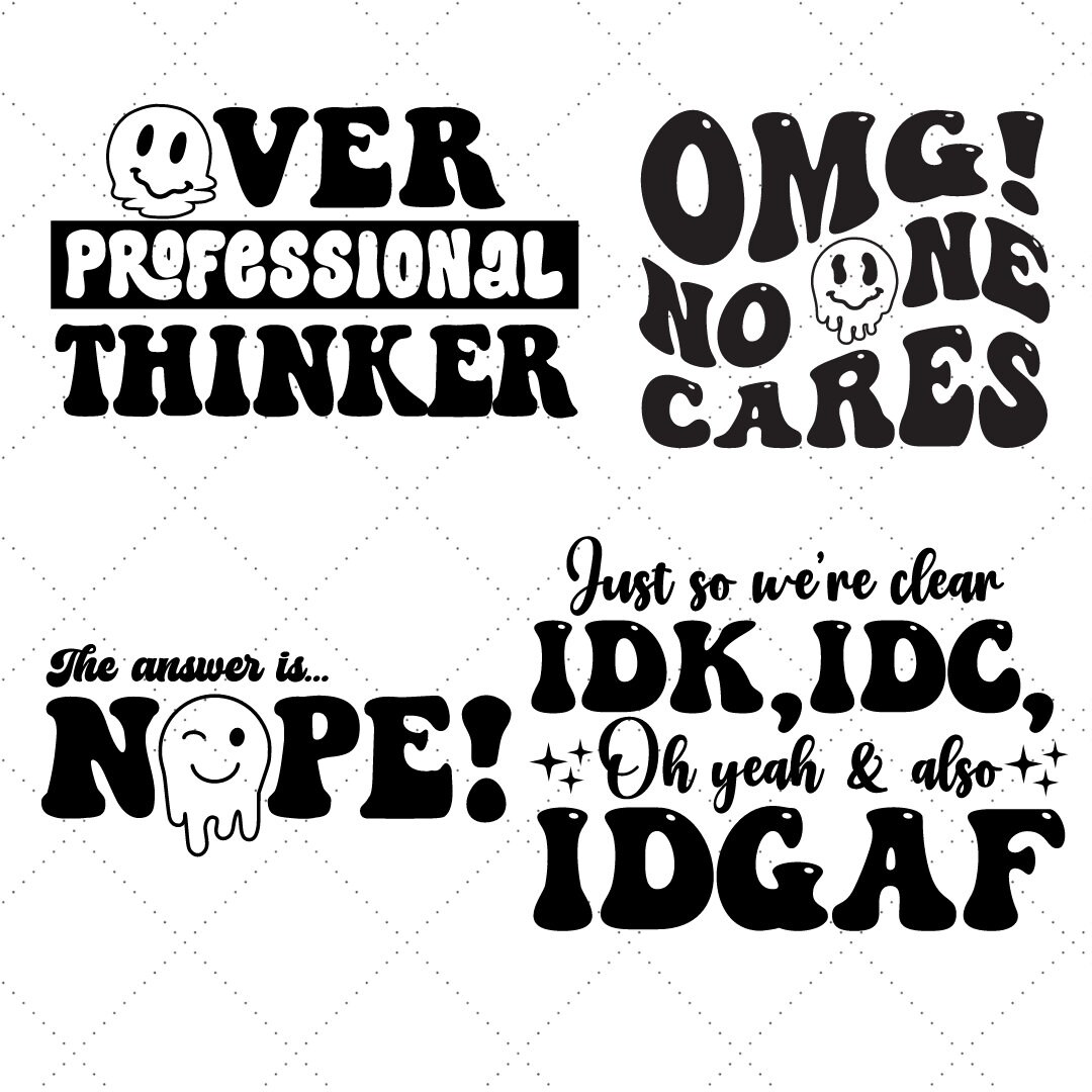 Retro Sarcastic SVG Bundle | Sarcastic SVG Bundle | Funny SVG | Mean ...