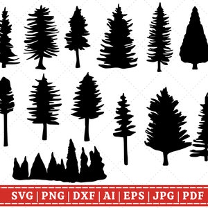 Pine Tree SVG Bundle | Christmas Tree SVG Bundle | Christmas Decor SVG Bundle | Cricut Cut File | Sublimation Files