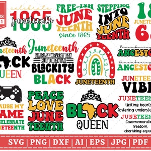 Juneteenth SVG Bundle | Black History Month SVG Bundle | Black History SVG Bundle | Black Pride svg | Retro | Cricut Cut File | Sublimation