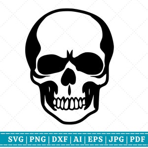 Skull SVG | Skeleton Silhouette SVG Bundle | Halloween svg Bundle | Halloween Decor |Cut Files for Cricut