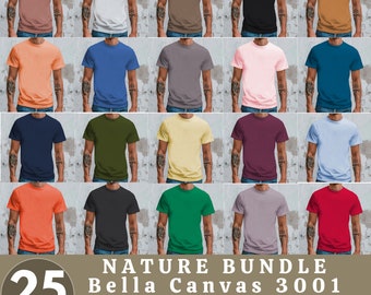 Bella Canvas 3001 Mockup Bundle, 3001 Tshirts Bundle, Bella Canvas Model Mockup Whole Section Bundle, Lifestyle Mockups, Trendy Shirt Mocks