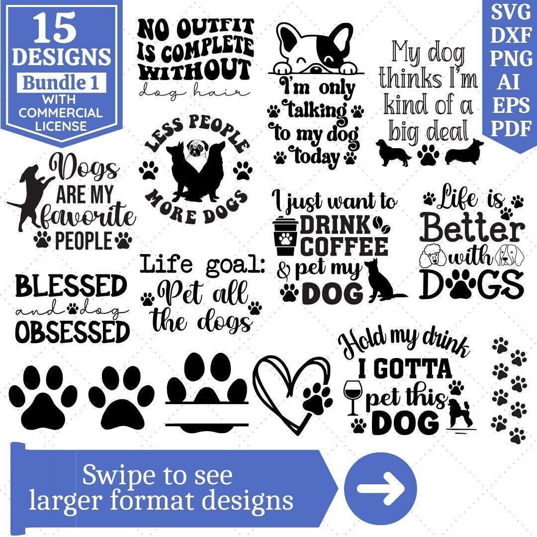Dog SVG Bundle | Dog Quotes SVG | Dog Lover SVG | Dog Mom Svg | Dog ...