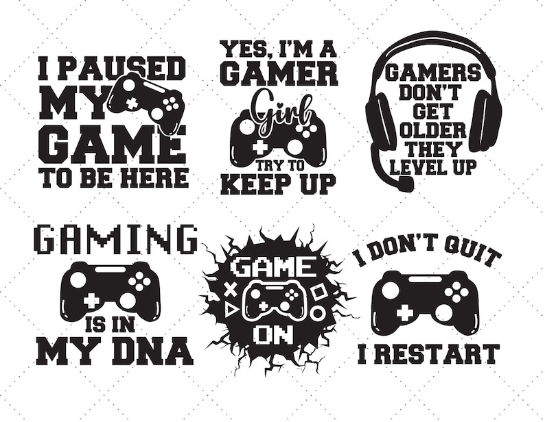 Gamer SVG Bundle | Funny Gamer SVG | Gamer Svg | Video Games Svg | Boys ...