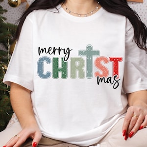 Merry Christmas SVG PNG, Christian Christmas Png Svg, Christmas Shirt SVG Png, Christmas Tree Svg, Christmas png, Digital Download Cut File