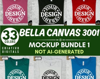 Bella Canvas 3001 Mockup Bundle, 3001 Tshirts Bundle, Bella Canvas Model Mockup Bundle, Lifestyle Mockups, Trendy Shirt Mocks