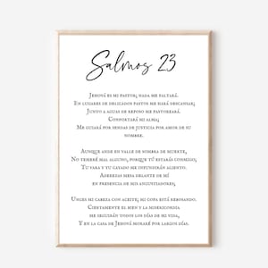 Salmos 23, Spanischer Bibelvers zum Ausdrucken, Psalmen, Verso De La Biblia, Psalm 23, Citas Cristianas, Christliche Wohnkultur, moderne Schrift
