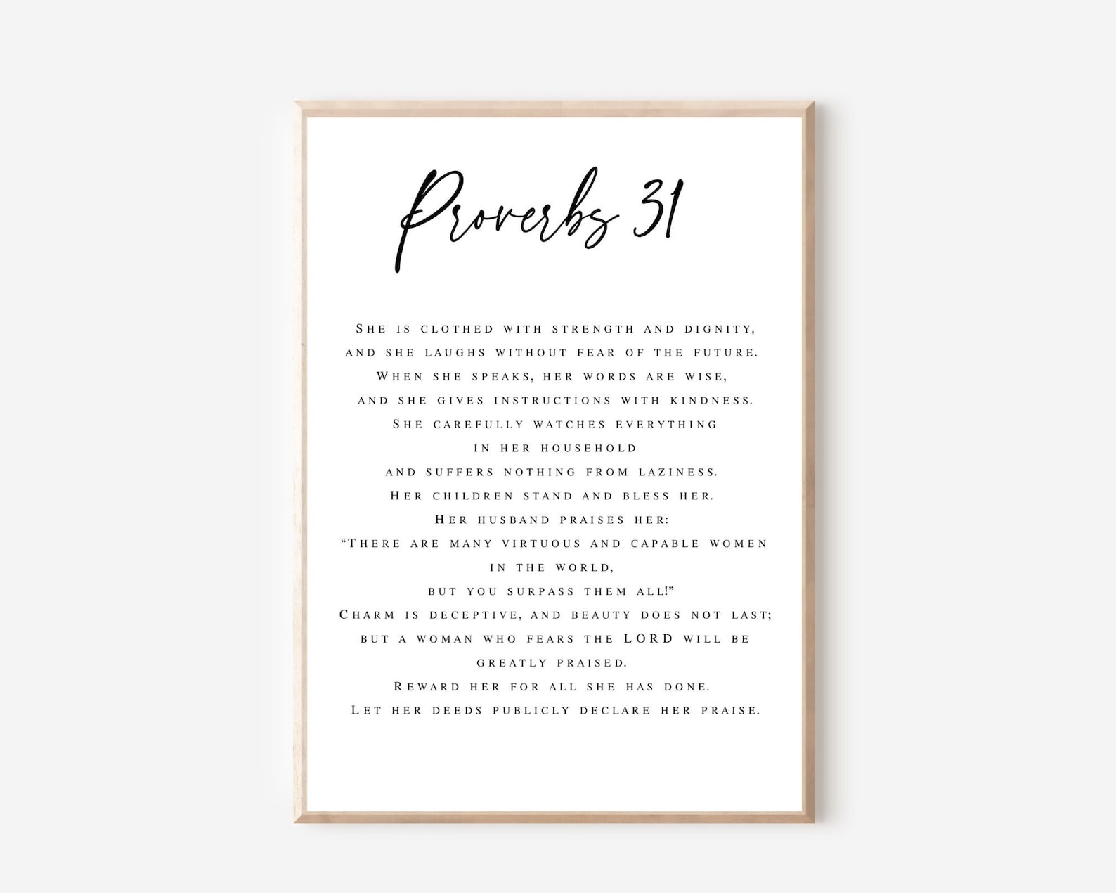 Proverbs 31 Scripture Proverbs 31 Scripture Print, Christian Mother's Day Gift (digital ...