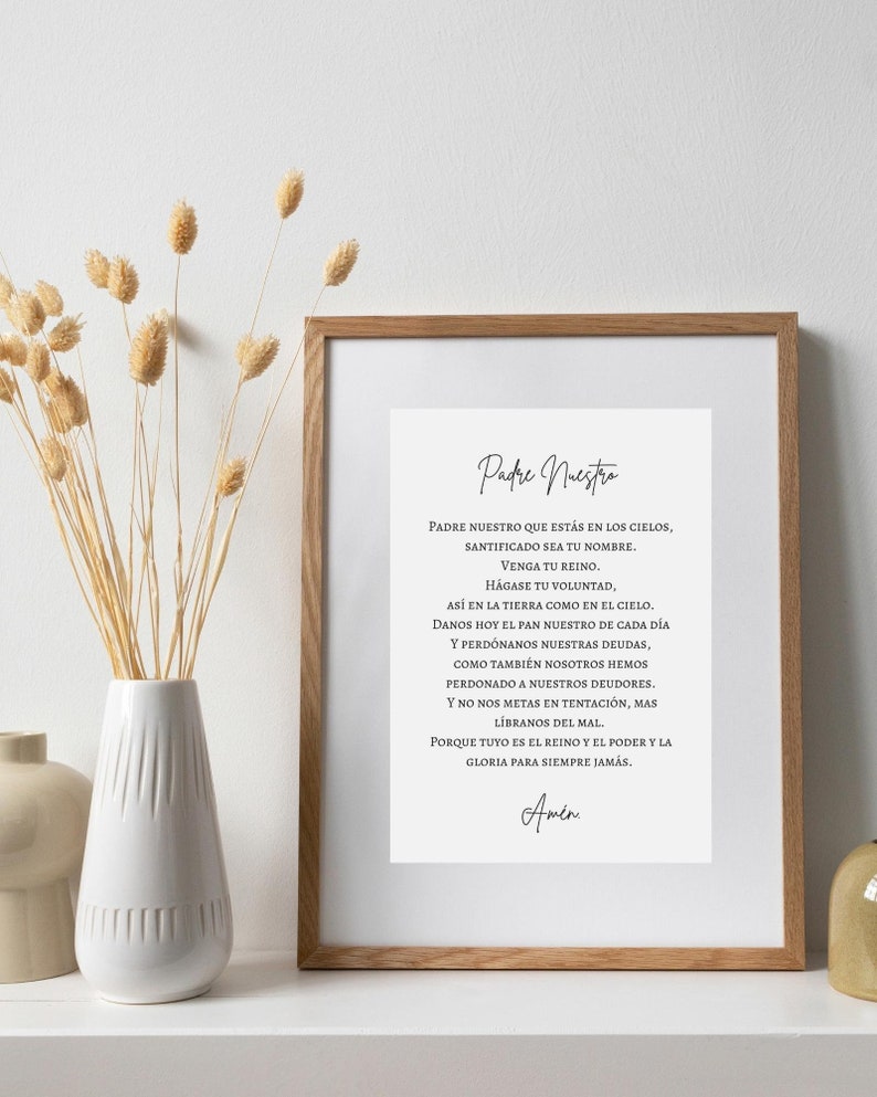 Padre Nuestro Spanish Bible Verse Printable, Matthew, Verso De La Biblia, Our Father, Citas ...