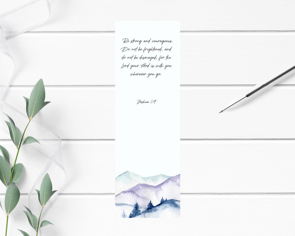 Printable Bible Verse Bookmarks Set of 3 Christian Bookmarks - Etsy