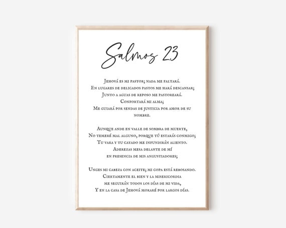 Oracion al Buen Pastor Salmo 23 Laminated Prayer Cards - Pack of 25- in  Spanish Espanol