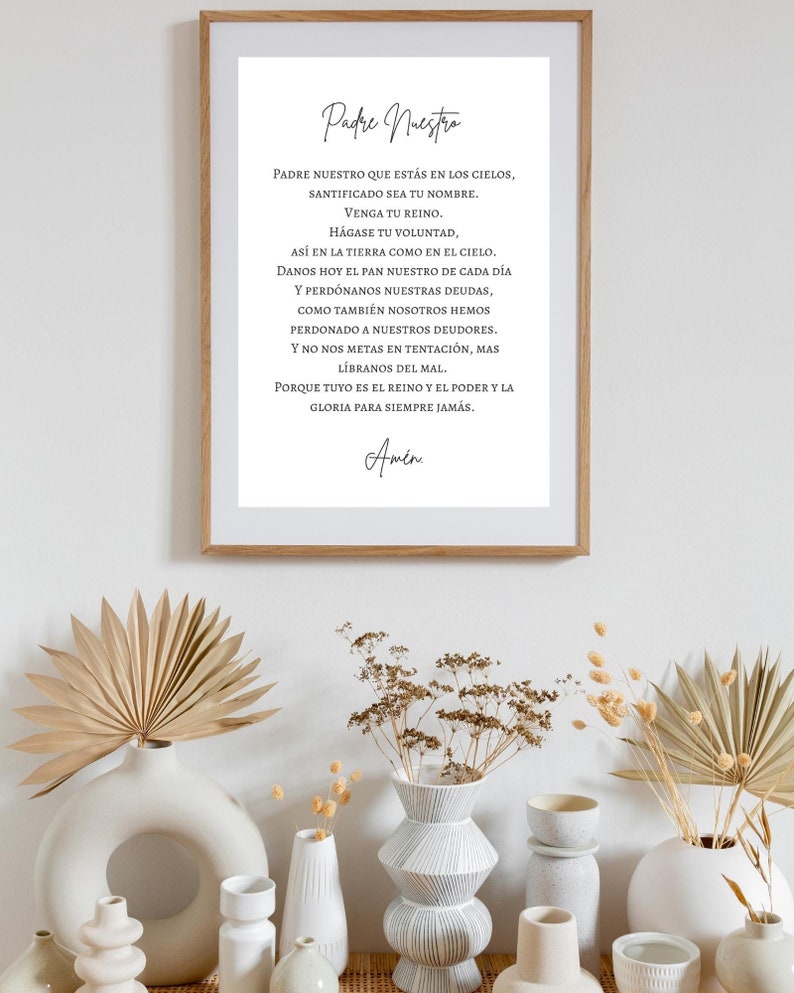 Padre Nuestro Spanish Bible Verse Printable, Matthew, Verso De La