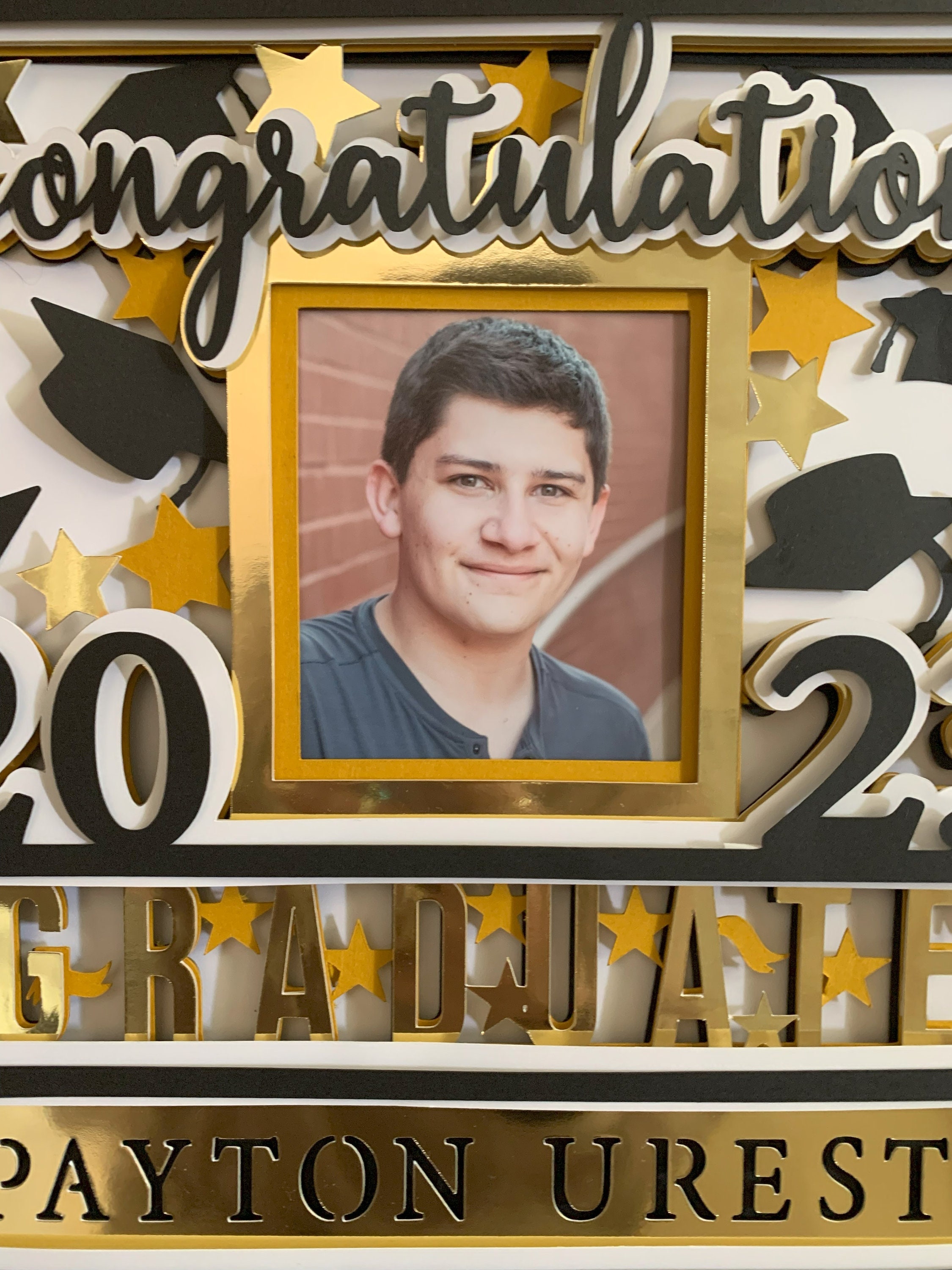Hand Crafted Graduation Shadow Box Personalized Graduation Etsy