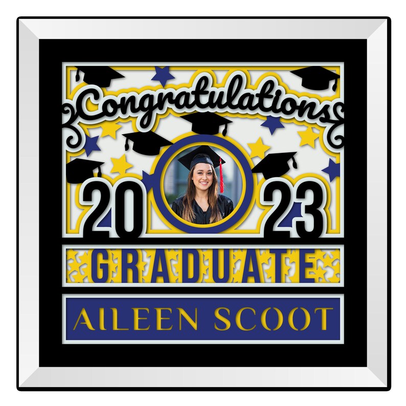 Hand Crafted Graduation Shadow Box Personalized Graduation Etsy