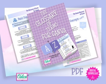 Glossaire Canva : termes de A à Z, aide-mémoire (téléchargement numérique)