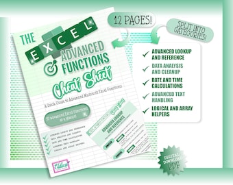 Guia de Funções Avançadas do Excel: Guia de Fórmulas (Download Digital)