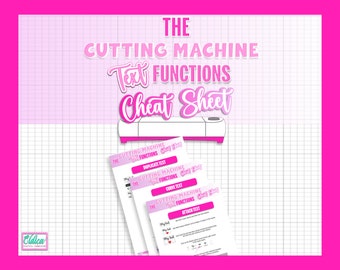 Cricut Text Functions Cheat Sheet: Printable Guide (Digital Download)