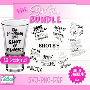 Shot glass quotes svg bundle, Funny sarcastic drinking SVG, Alcohol SVG, Funny alcohol quotes, Tequila Svg, SVG files for Cricut