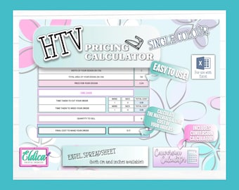 HTVデカール価格計算ツール：ビニールビジネスコストガイド（デジタルダウンロード）