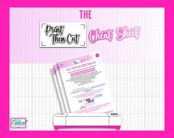 Cricut Print then Cut Cheat Sheet: Digital Guide (PDF)