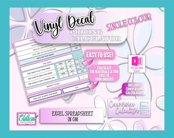 Preisrechner für Vinylaufkleber: Kostenleitfaden für Kleinunternehmen (Digitaler Download)