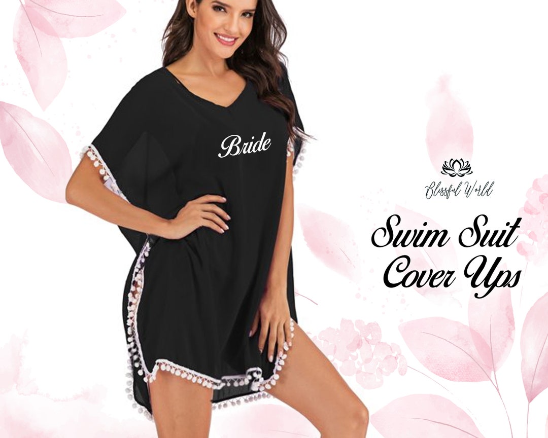 Bride Swimsuit Cover up Bride Beach Cover up Bride Pool Cover Etsy