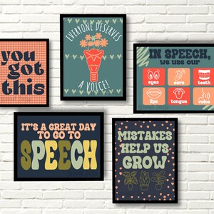 FLORAL Theme Speech Therapy Room Decor Bundle - Colorful, Inspiring SLP ...