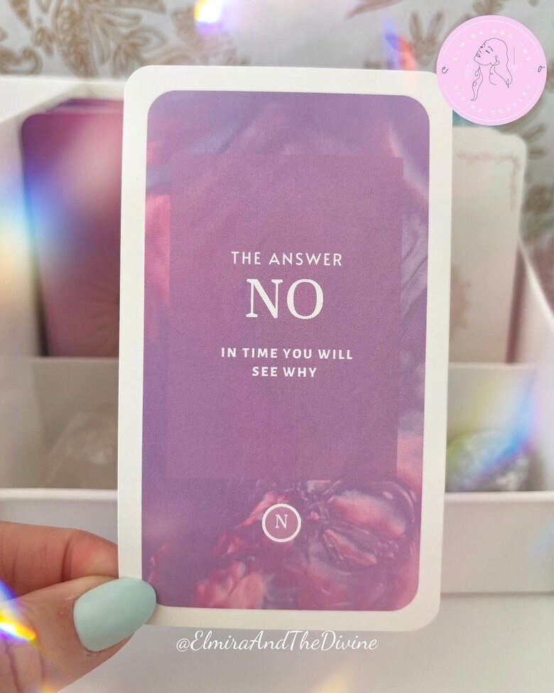 Ask Me Oracle Yes or No Oracle Deck Clarifying Cards Etsy