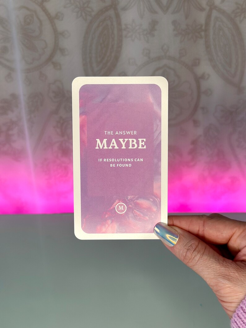 Ask Me Oracle Yes or No Oracle Deck Clarifying Cards Etsy