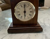 Handmade in Ohio solid wood mantle clock
