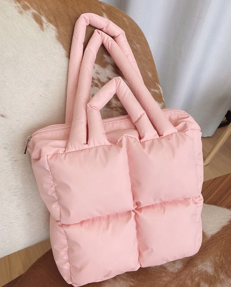 Puffy nylon tote bag new arrivals