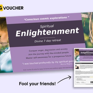 PDF DOWNLOAD PRANK, Joke Gift Card, grappige printbare kaart