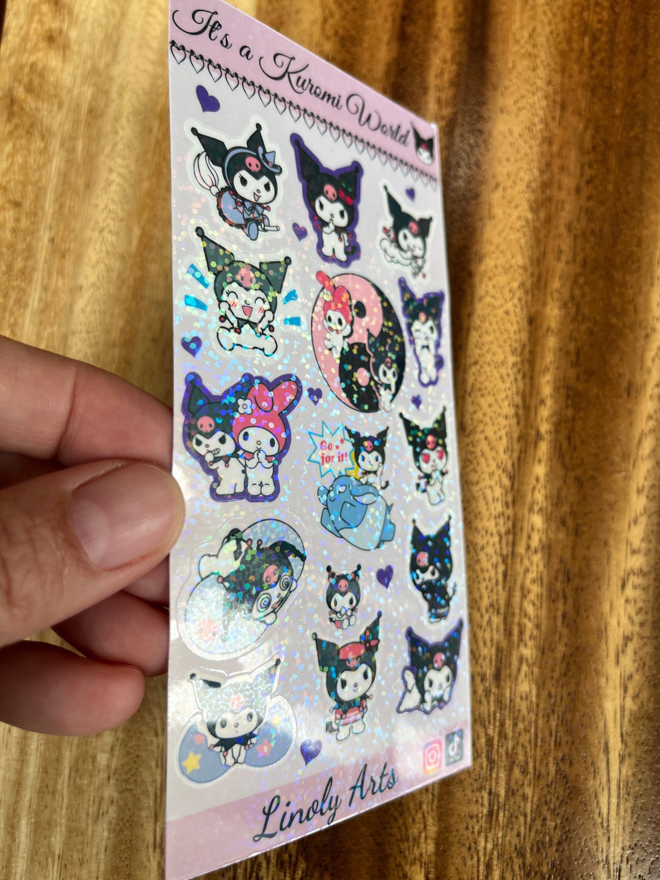 Kuromi Stickers Sheet Sanrio Cute Decal Phone Stickers Etsy UK