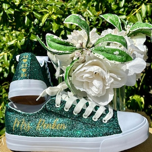 Emerald Green and Gold Shoes - Etsy Emerald Green and Gold Shoes - Etsy