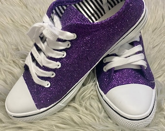 Purple wedding shop sneakers