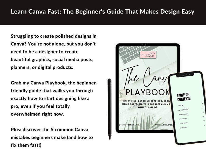 Canva Guide for Beginners, Step by Step Canva Tutorial PDF, How to Use ...