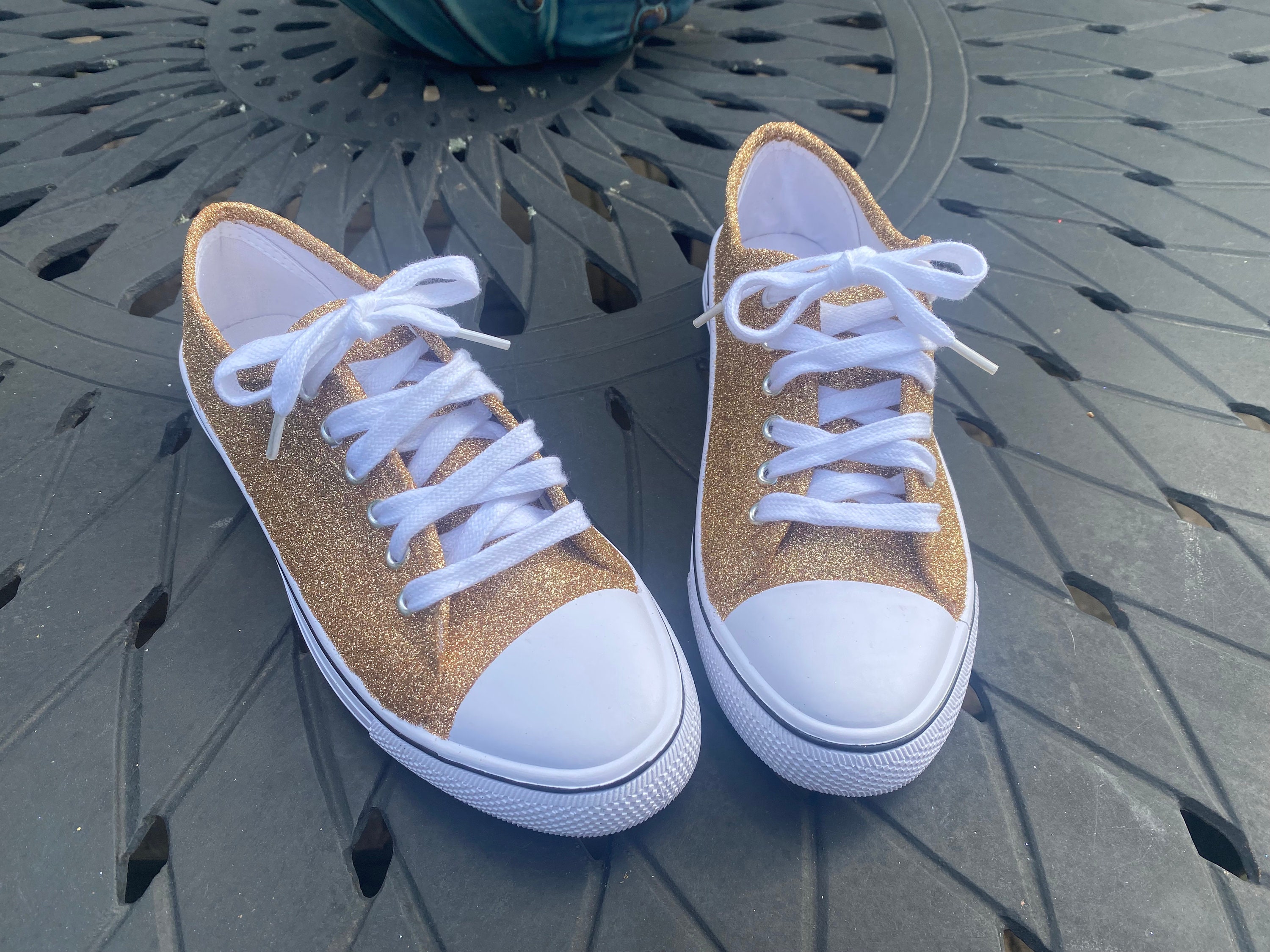 Gold Glitter Sneakers - Love and Grow Clothing Co