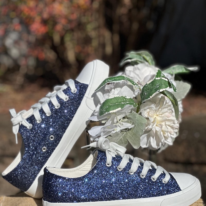 navy bridal shoes