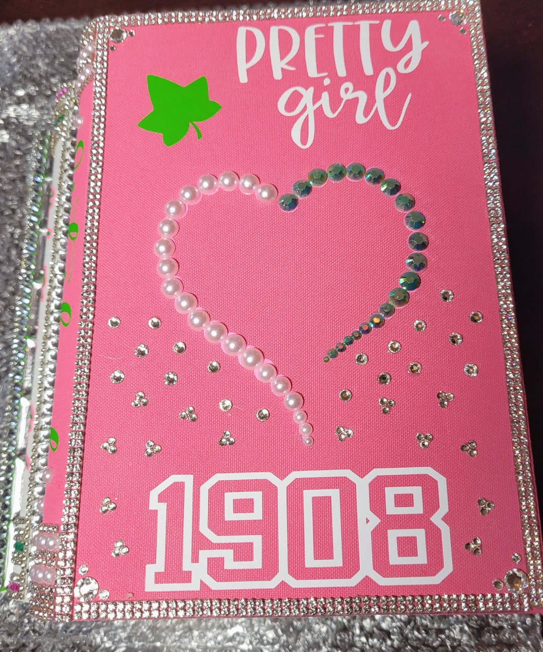 Book Stack Alpha Pattern Bling Book Stack: Alpha Kappa Alpha Table Decor - Etsy