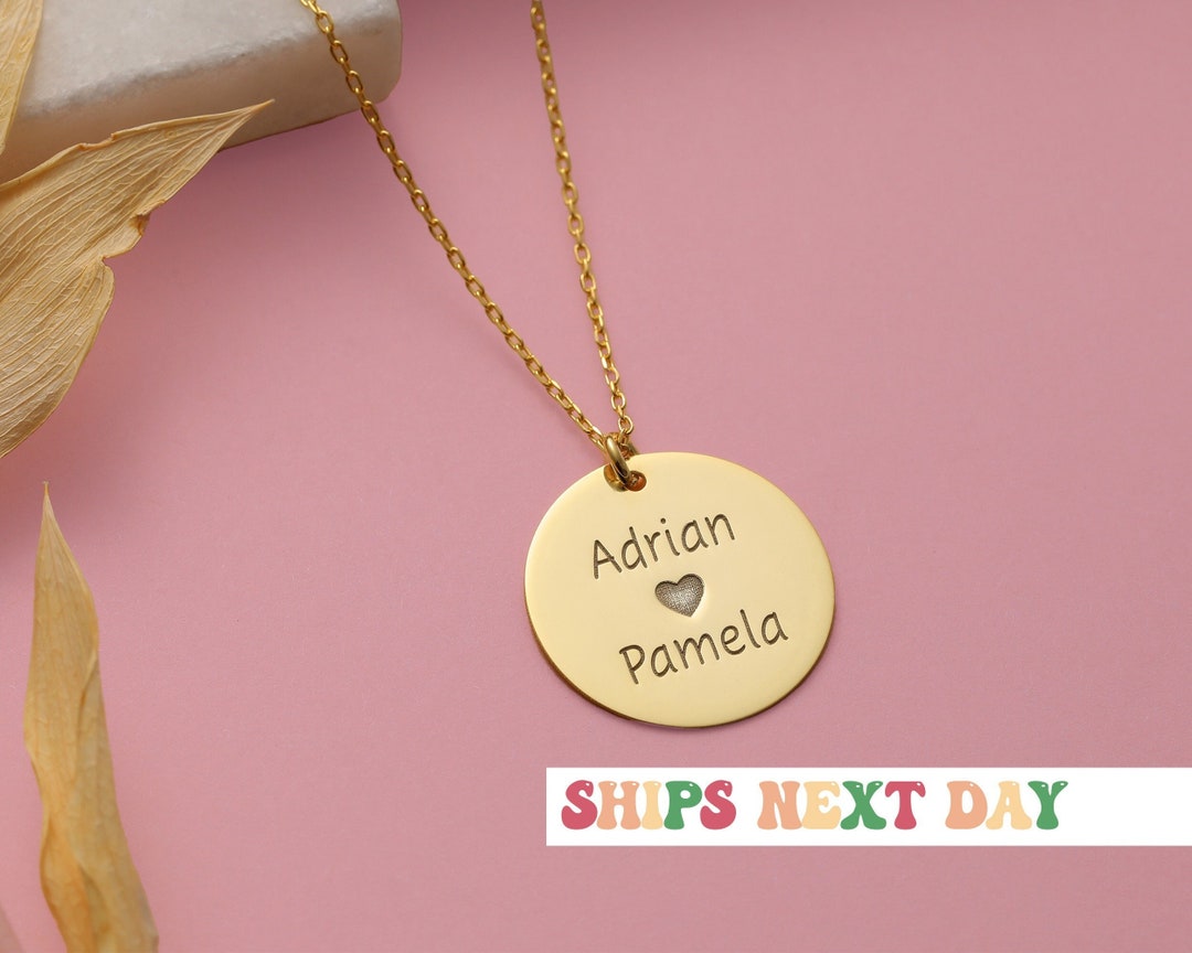 Personalized Engraved Necklace Custom Motivation Necklace for Etsy