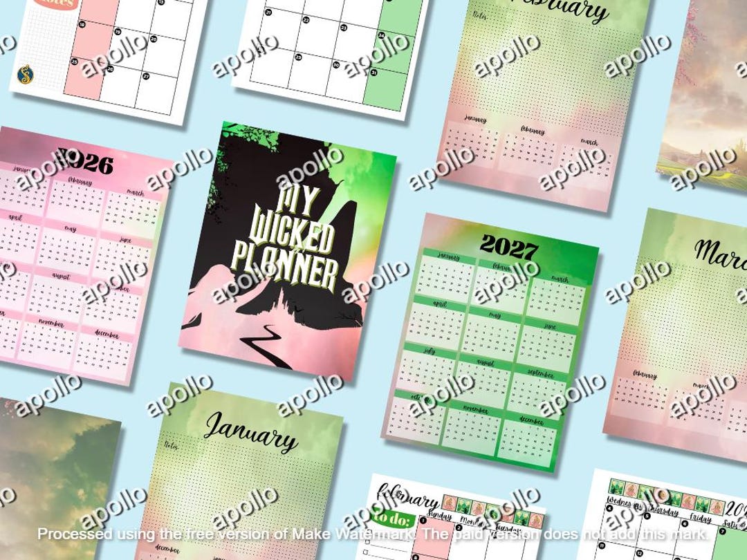 Wicked Style Notes Wicked-inspired Planner | Printable and Digital Use | Downloadable ...
