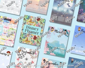 Disney-Inspired Planner / Magical Agenda | Printable and Digital Use | Downloadable | Notes | To-Do Lists | Jun 2026 - Dec 2027