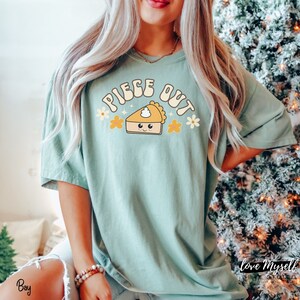 Retro Comfort Color Funny Thanksgiving Pumpkin Pie Shirt, Pumpkin Pie Shirt for Women, Thanksgiving Family Shirts, Thanksgiving Tee, Gifts