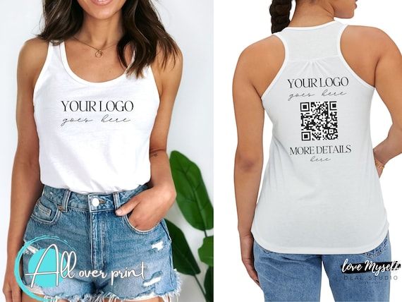 Custom All Over Print Racerback Pesonalized All Over Print