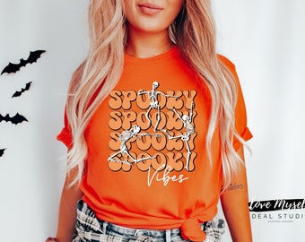 Halloween Party Dancing Skeleton Shirt, Halloween Party Shirt, Spooky Season, Happy Halloween Tshirt, Halloween Costume Shirt, Oversized Tee