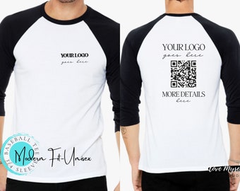 Custom Unisex 3/4 Sleeve Baseball Tee Personalized Unisex 3/4 Sleeve Baseball Shirts Custom Design Your Own Shirt Custom Baseball JerseyTee