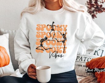 Halloween Party Dancing Skeleton Shirt, Halloween Party Shirt, Spooky Season, Happy Halloween Tshirt, Halloween Costume Shirt, Oversized Tee