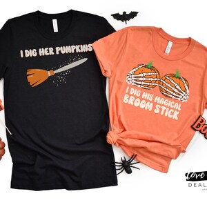 Funny Couples Halloween Shirts, Matching Halloween TShirts,Couple Halloween Shirts, Funny Halloween T-Shirt, Halloween Party,Couple Sweaters