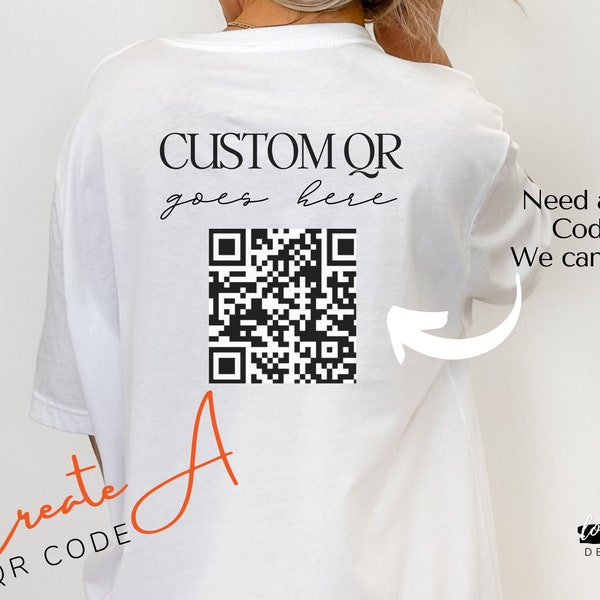 Personalized Digital QR Code For Website Small business Digital Download Social Media Scan to pay Color and Design Options Never Expires