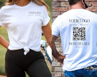 Custom Business Logo & QR Shirts Personalized Logo Shirt Personalized QR Shirt Uniform Shirt Branding Shirt Custom Logo Custom QR T Shirts