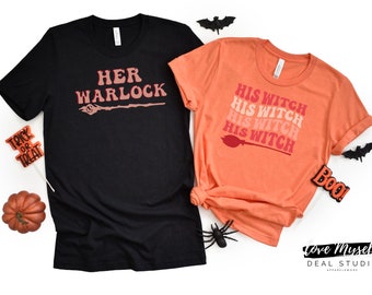 Funny Couples Halloween Shirts, Matching Halloween TShirts,Couple Halloween Shirts, Funny Halloween T-Shirt, Halloween Party,Couple Sweaters
